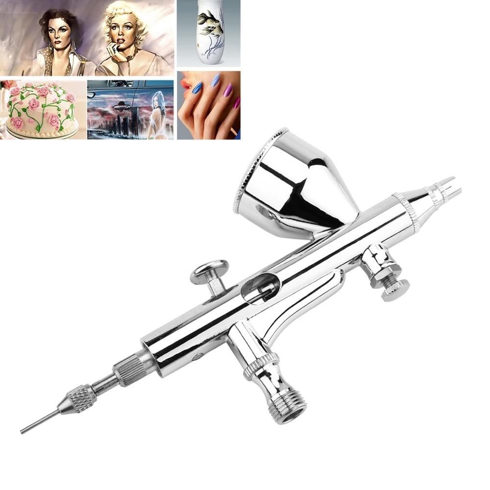 Dual Action Airbrush Kit Gravity Feed Spray Tool Nail Airbrush Kit Handicraft Spray Coloring