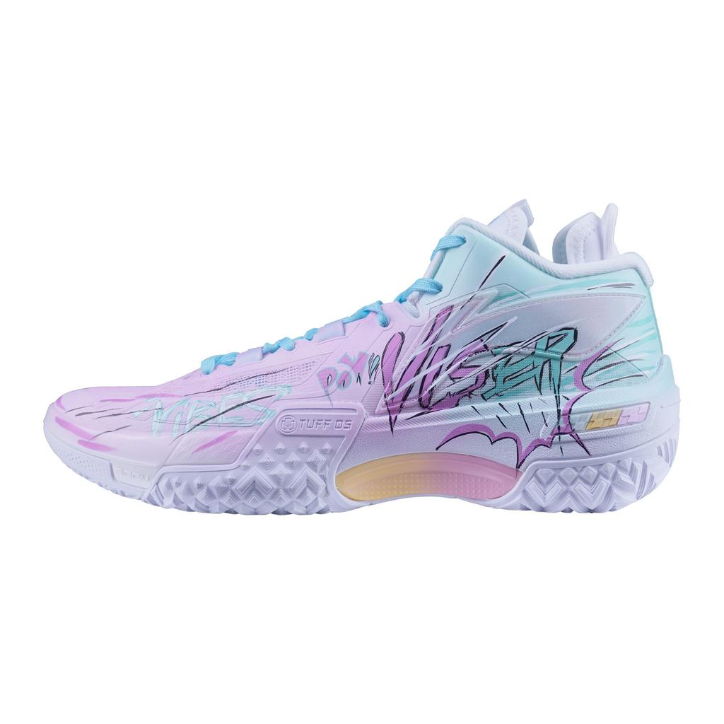 Li Ning Jie Ao Basketballschuhe Herren Mittelhoch Pink ABFT035-9(Team41-S-BOX)