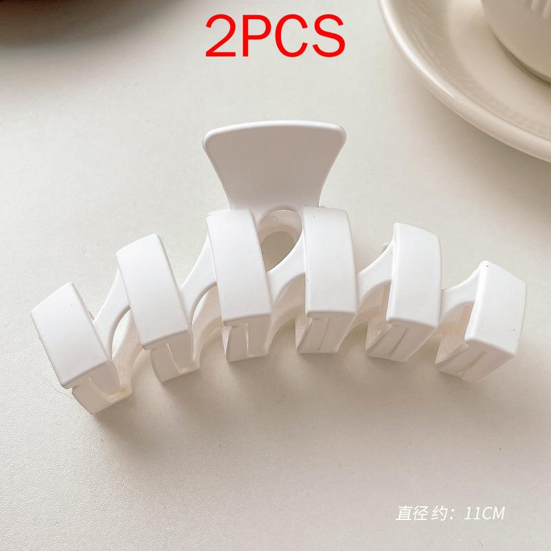 2 ΤΕΜ Premium Σετ Κεφαλών Νέο Γυναικείο Κλιπ Κλιπ Νύχι Μόδας Καφέ Μαύρο Ακρυλικό Μεγάλες Φουρκέτες Claw For Lady Clip Barrette Αξεσουάρ μαλλιών