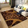 3D Steampunk Mechanical Cogs Gears Area Rug Large,Carpet Rug for Living Room Bedroom Sofa,Kitchen Doormat Non-slip Floor Mat