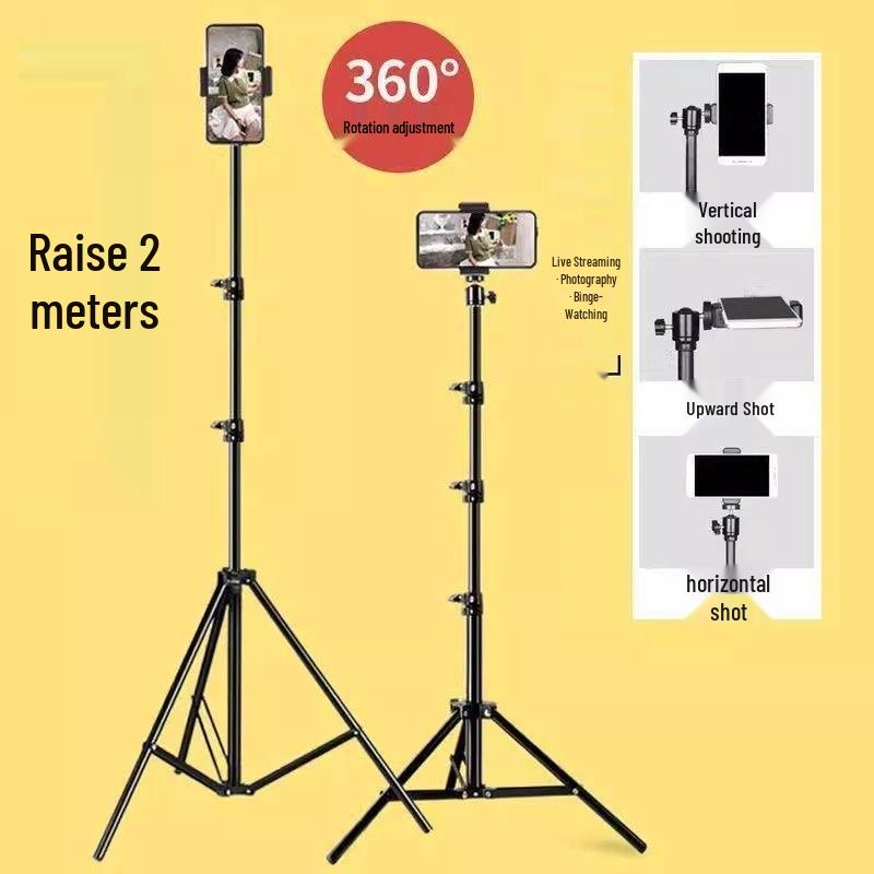 Popular 2.1m Phone Holder for Live Streaming & Shooting 2.1m Tripod for Live Streaming