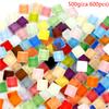 500g Colourful Crystal Mosaic Tiles for DIY Crafts, Home Decoration(ca 600pcs)