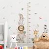 Baby Room Height Growth Chart Removable Wall Sticker Jungle Animals Ruler Decal Kids Children Bedroom Measurement Decor