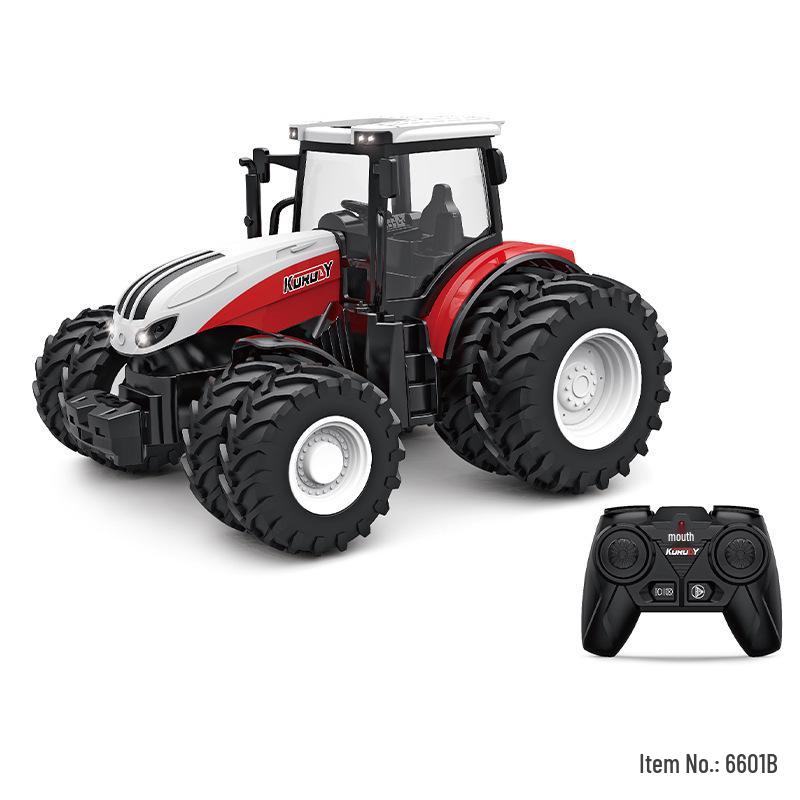 Children's Remote Control Harvester Tractor Toy - Educational Inertial Model for Kids 3+