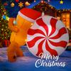 4.92FT Christmas Inflatable Toys LED Gingerbread Man Giant Candy Supplies Home Decor Ornament Festive Gift Xmas Yard Decoration