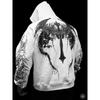 Men's 3D Striped Print Long-sleeve Hoodie, Comfortable, Breathable and Versatile Men's Top