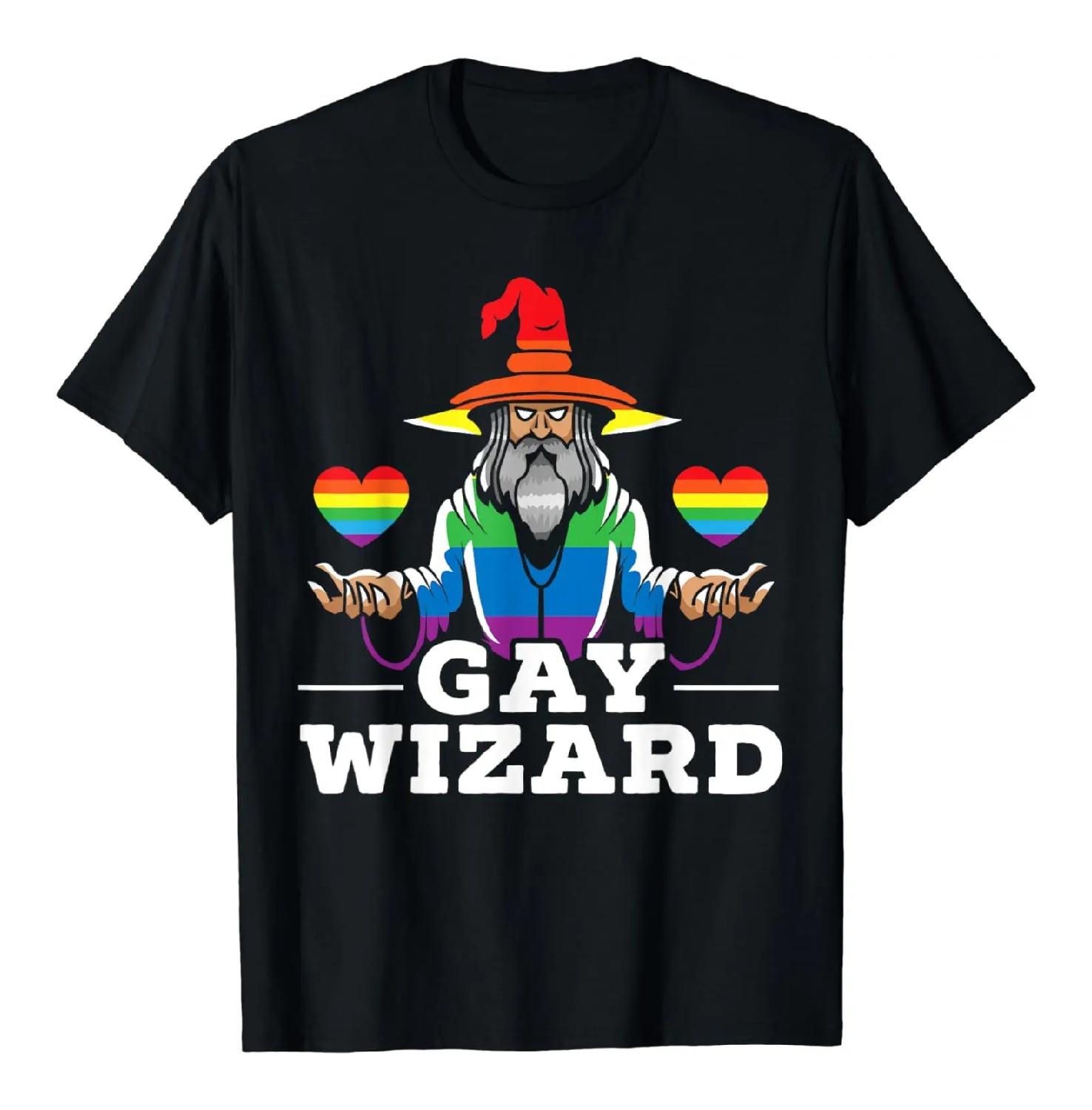 

Gay Wizard Rainbow Pride Month LGBT Gay Pride T-Shirt XXXXXL чорний