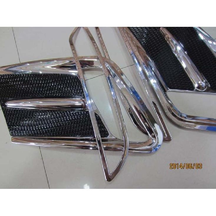 Rear+Front Fog Light Cover Trim Chrome for 2014-2016 Volvo XC60 Fog Light Set