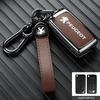 Zinc Alloy Car Key Case Cover For Peugeot 301 308 408 508 2008 308S 3008 4008 5008 307 Accessories Leather Keychain Bag Holder