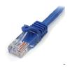 STARTECH Câble Réseau Cat5e UTP Sans Crochet De 1 M - Cordon Ethernet RJ45 Anti-accroc - M/M - Bleu