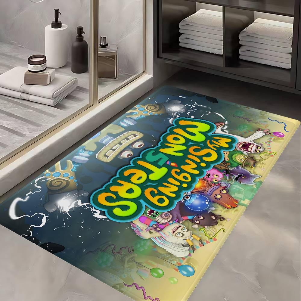 My Singing Monsters Floor Mat Cheaper Anti-slip Modern Living Room Balcony Printed Bedside Mats