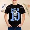 Summer Football Star Idol Cotton Messi Print Children TShirt Kid Teen Clothing Casual Fashion Sports Brand Boy Girl Tee Top