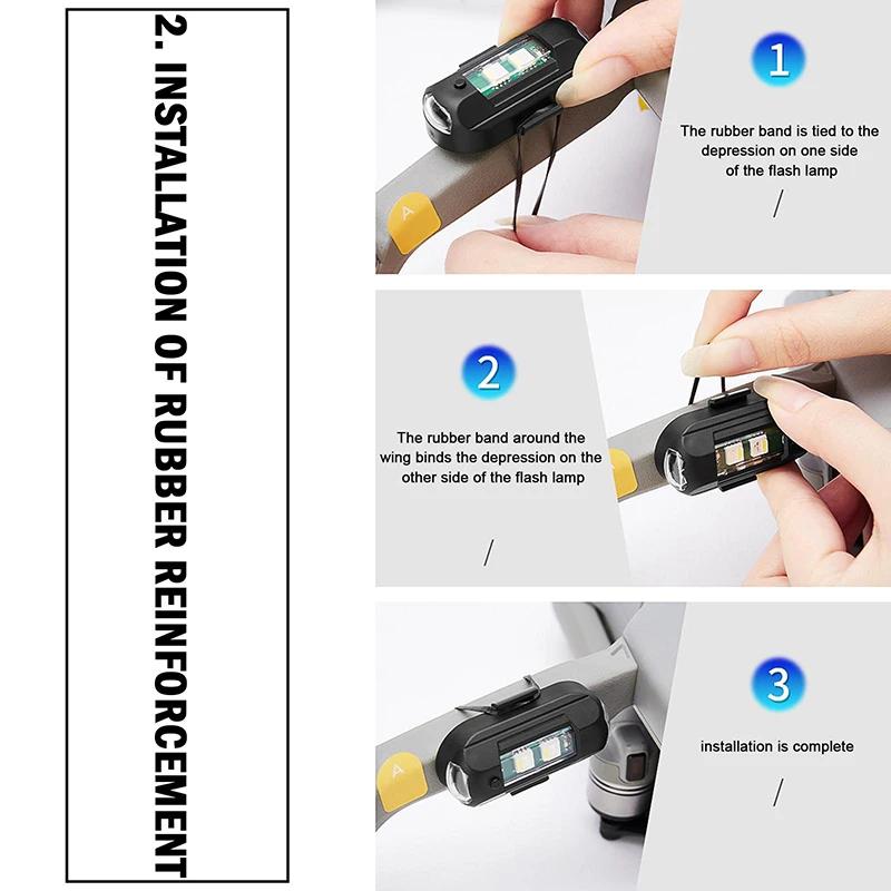 1 buc Lumină LED RGB de avertizare anti-coliziune cu telecomandă, Mini lumină de semnal magnetic, Lumină stroboscopică pentru dronă, Indicator 7 culori, Lampă pentru motocicletă