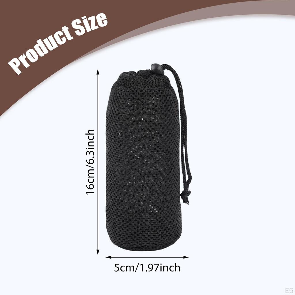 Drawstring Mesh Bag ,Multi Purpose ,with Round Bottom Container ,Quick Storage Gear Organization