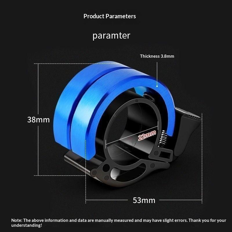 1Pcs Aluminum Alloy Invisible High-Pitched Bicycle Bell High-Quality Sound Suitable For Mountain Bikes And Road Bikes