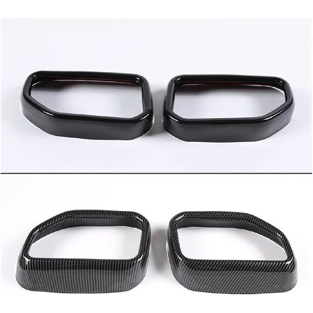 Compatible For BMW X3 G01 X4 G02 2022-2025 Stainless Steel Car Styling Tail Muffler Exhaust Tip Output Cover Trim Exterior Accessories(Gloss Black)