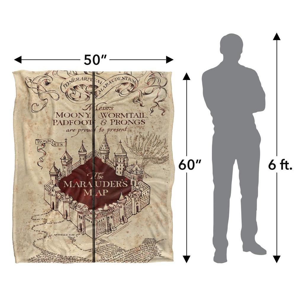 Harry Potter Marauders Map Blanket