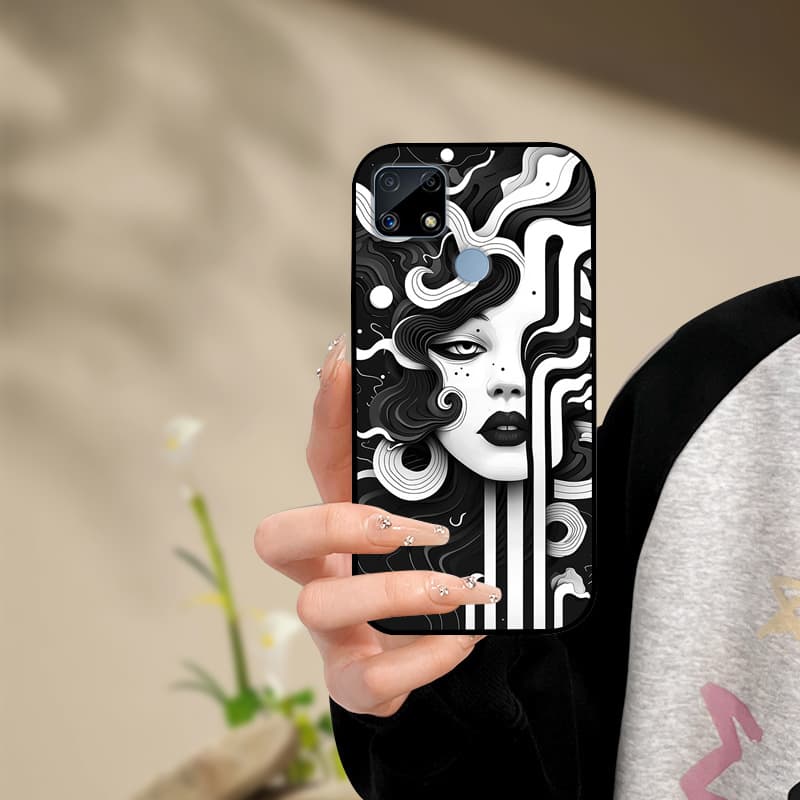 Silicone Phone Case For Realme C25s C25 Cover Painted Soft  For Realme C25 C25S C21 C21Y C25Y Phone Case RealmeC25s C 25 s Funda