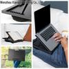 Black Laptop Bed Stand: Portable Folding Table for Office & Home
