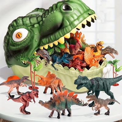 Toys Dinosaur For Kids Realistic Toy With Dinosaur Figures Storage Box Large Dino Head Encased For Boys Girls  Dinosaur Lover