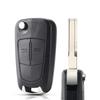 KEYYOU For Opel Astra H Corsa D Vectra C Zafira 2 3 Buttons Remote Car Key Shell Fob Blank Case Replacement HU100 HU43 Flip Key