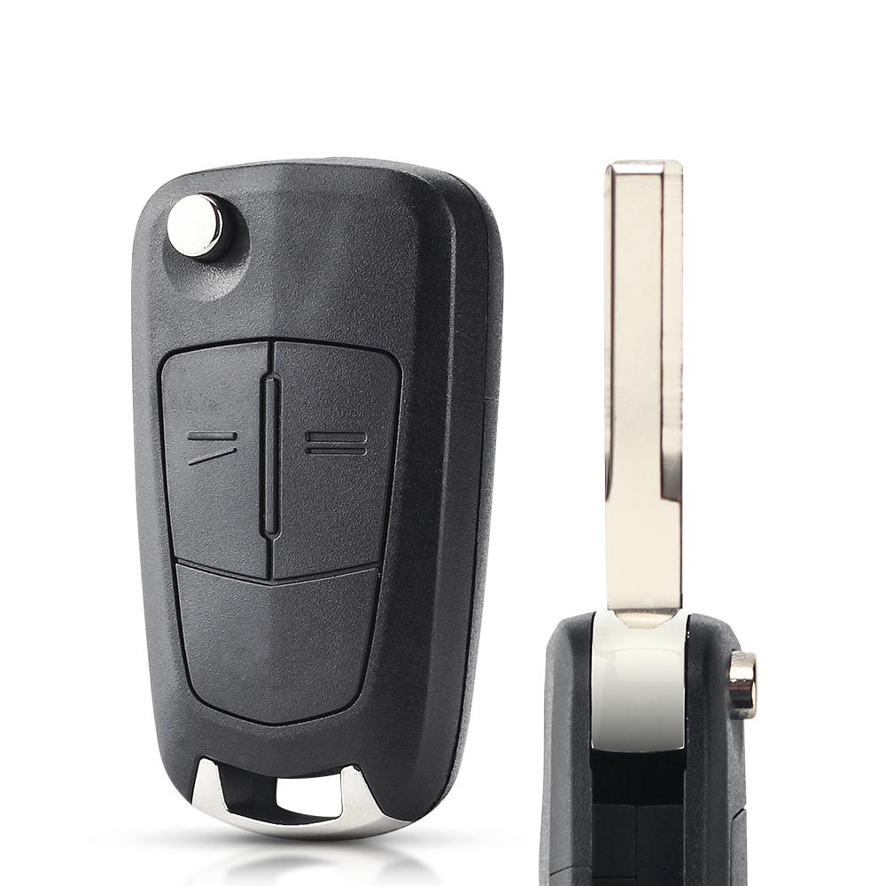 KEYYOU For Opel Astra H Corsa D Vectra C Zafira 2 3 Buttons Remote Car Key Shell Fob Blank Case Replacement HU100 HU43 Flip Key