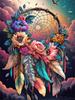 Diamond Painting Set Dream Catcher Landscape Full Square Round 5D Diy Embroidery Mosaic Feather Home Decor