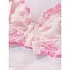 Floral Lace Lingerie Set, Push Up Bra & Thong, Women's Sexy Lingerie & Underwear