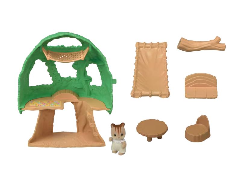 Famílias Sylvanian 5318 casa na árvore da creche 3+