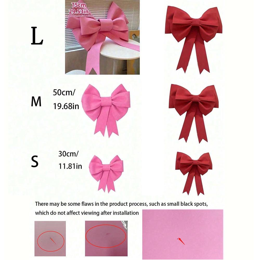 Big Bow Pink Red for or Wedding Arch Bridal Shower Party Birthday Christmas Decoration Door Home Decor Bow Knot