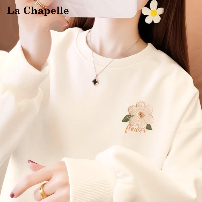 Женская толстовка La Chapelle с круглым вырезом и цветочным принтом 3XL