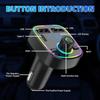 Auto Bluetooth FM Transmitter PD Typ-C Dual USB 3.1A Freisprecheinrichtung Bunter Lichtmodulator Schneller Umgebungsplayer Ladegerät MP3 P7D7