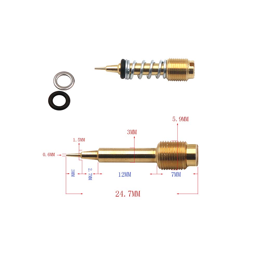 1 Set YM Virago XV250 Mikuni Carburetor Repair Kit Plunger Assembly Jet Assembly and Float Configuration