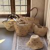 NEW Lafite Grass Crochet Hand Woven Bag Vacation Beach Women's Shoulder Bag Summer Grass New Large Capacity Women's Bags