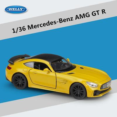 Welly 1/36 Mercedes-Benz AMG GT R Legierung Sportwagenmodell Druckguss Metall Spielzeugfahrzeug Automodell Simulationssammlung Kindergeschenk
