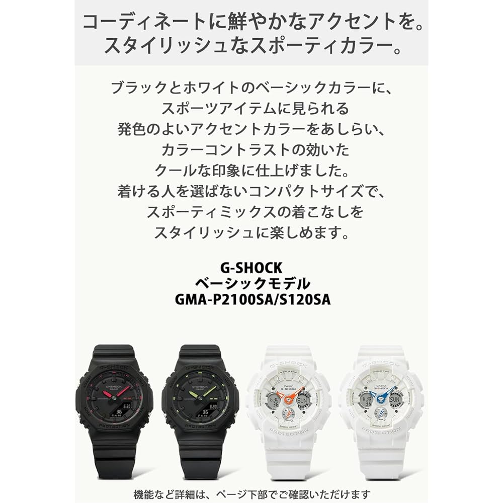 Casio G-Shock GMA-S120SA-7A2JF Mid-Size Model Eco-Friendly Material Women's Watch White Blue