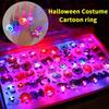 10/50Pcs Glowing Pumpkin Ghost Bracelet Rings Kids Night Toys Halloween Party Favor Kids Gifts Festival Carnival Giveaways