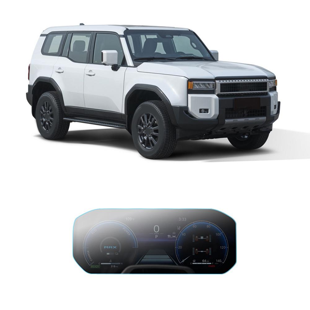 High Resistance Navigation Screen + Instrument Tempered Glass for Toyota Land Cruiser LC250 24+ Optimal Viewing Experience