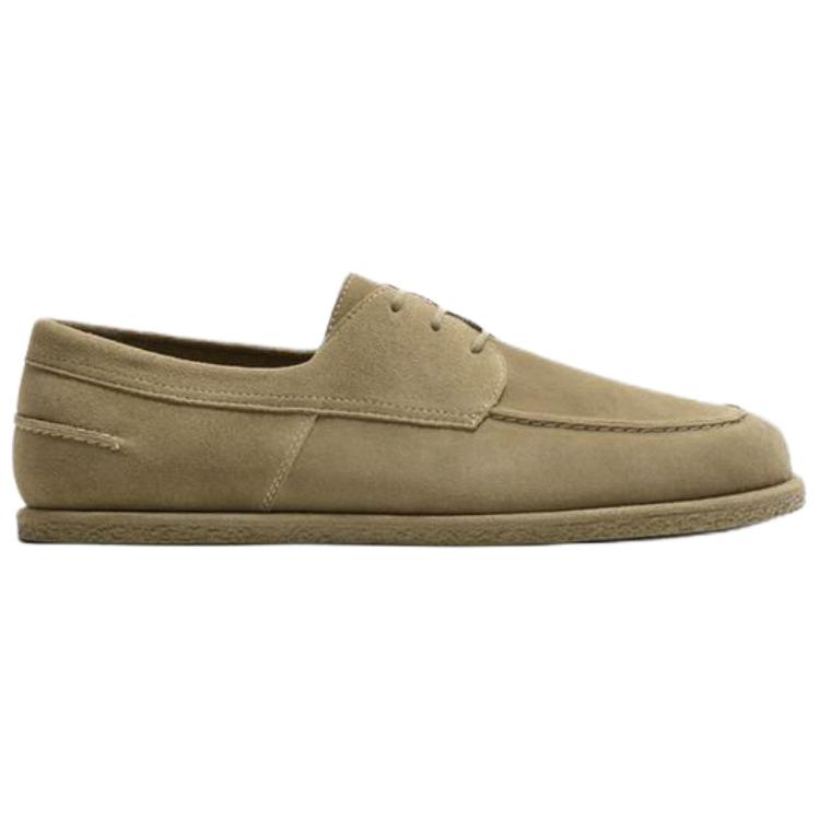 Zara Vintage Lace-Up Casual Shoes Men Sneakers Beige 2468520102