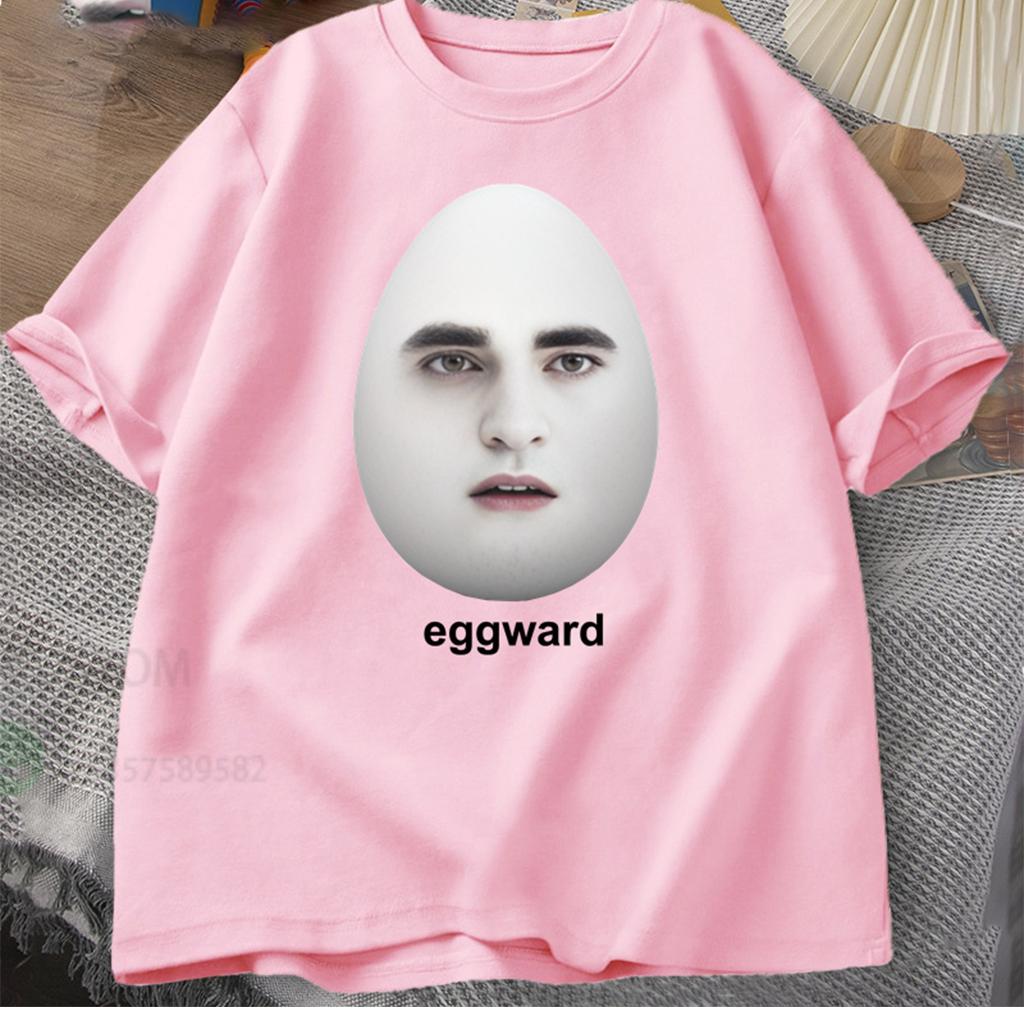 Twilight Eggward Meme T-Shirts Men Edward Cullen Parody Humor Graphic T shirt Casual Cotton Short Sleeve printed Tshirt Tops Tee