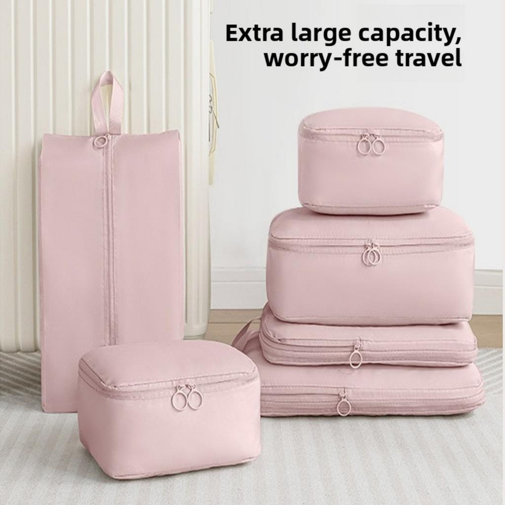 6-piece/1set Compressed Packaging Cube - Durable, Easy To Clean, Lightweight Travel Storage Bag for Luggage and Clothing , Travel Storage Bag