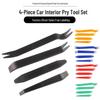 4-Piece Orange Pry Tool Set for Dashcam Wiring - Interior Disassembly & Installation