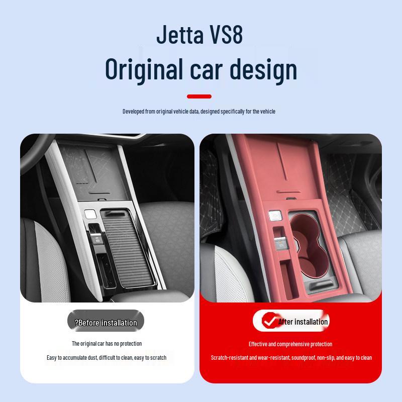 Jetta VS8 Center Console Silicone Protective Pad & Wireless Charging Mat