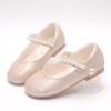 Spring and Autumn New Style Girls' White Leather Shoes, Children's White Shoes, Flower Girl School Uniform Photography Dress Shoes, Little Girls'