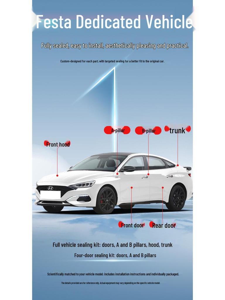 Sound Insulation & Sealing Strips for Fiesta/Electric Cars: Dustproof & Noise Reduction