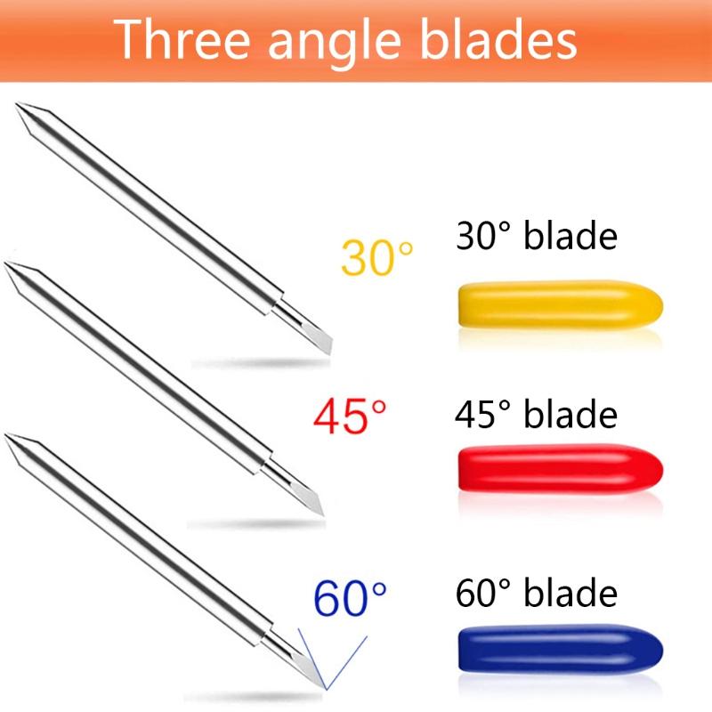 30/45/ 60 Degree Vinyl Cutter Plotter Blades + Blade Holder For Graphtec CB09 Practical Tungsten Steel Milling Cutter