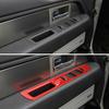Red Window Lift Switch Panel Decor Cover Trim for 09-14 Ford F-150 Accessories