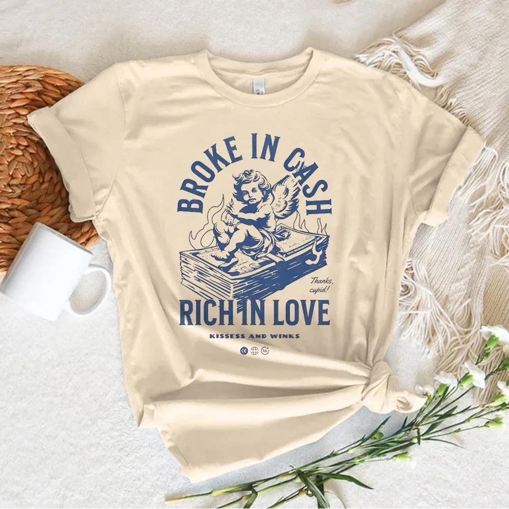 

Angle Funny Top Women Comic Harajuku Japanese Tshirts FeUnisex Anime Clothing Women Clothing S