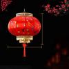 Chinese Retro Red Lantern Festival Printing Landscape Decorative Lanterns Outdoor Waterproof Sunscreen PVC New Year Lanterns