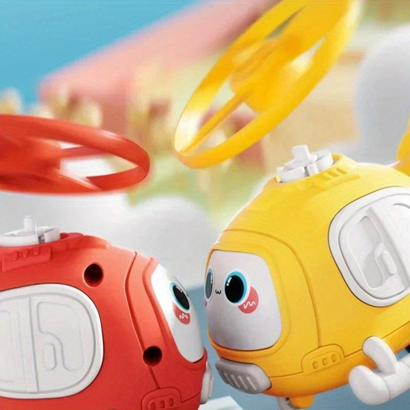 Airplane Boy 3 Year Airplane Bamboo Dragonfly Cartoon Helicopter UFO Toy Airplane Outdoor Game Child Gift